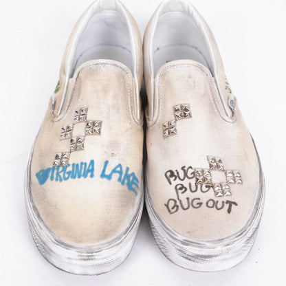 PALY 1/1 HAND DRAWN VANS SLIP ONS
