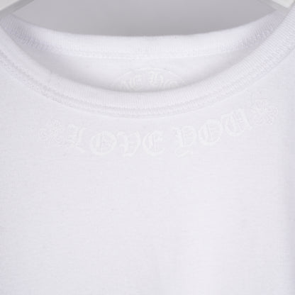 CHROME HEARTS WHITE LOVE YOU BABY TEE