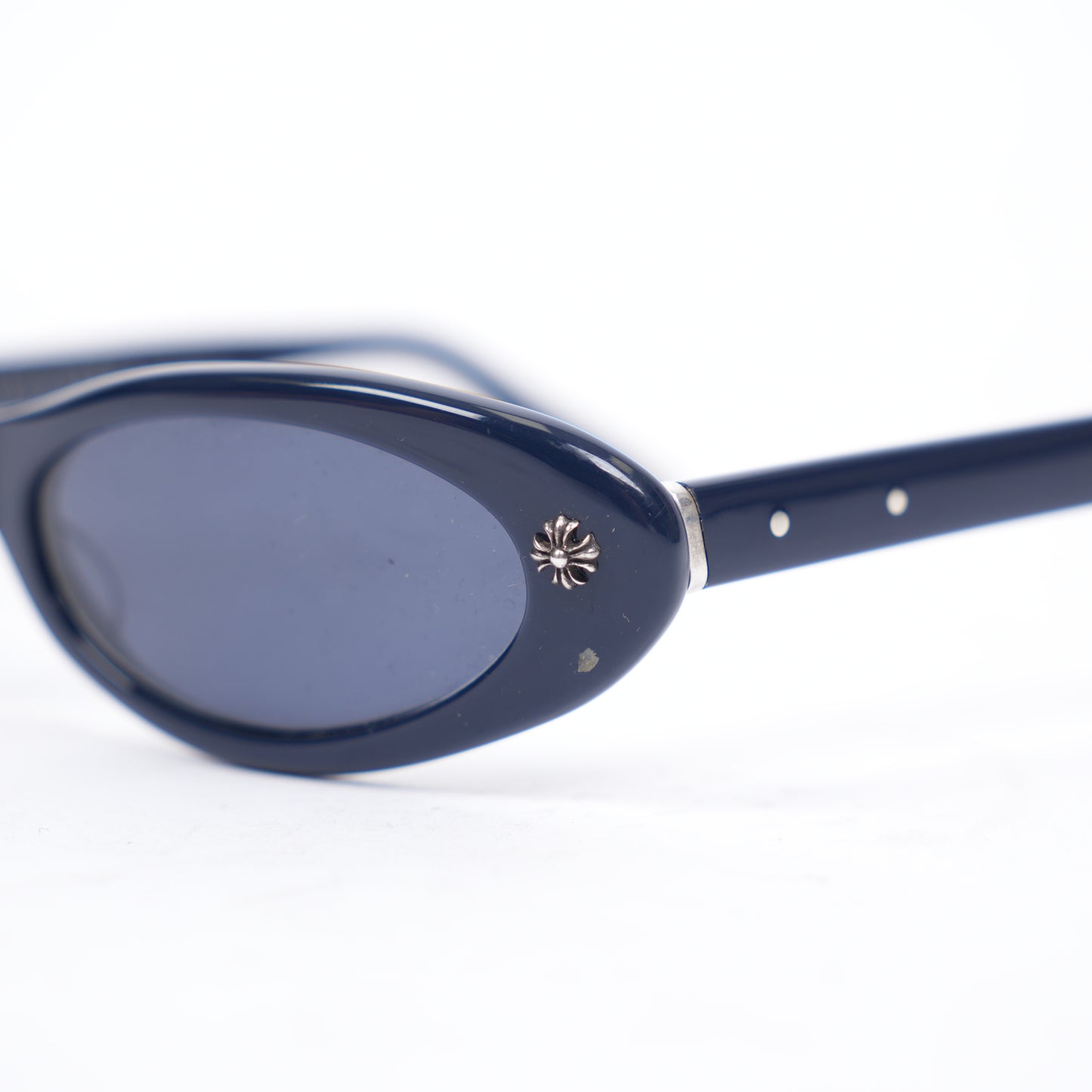 CHROME HEARTS NAVY TART SUNGLASSES