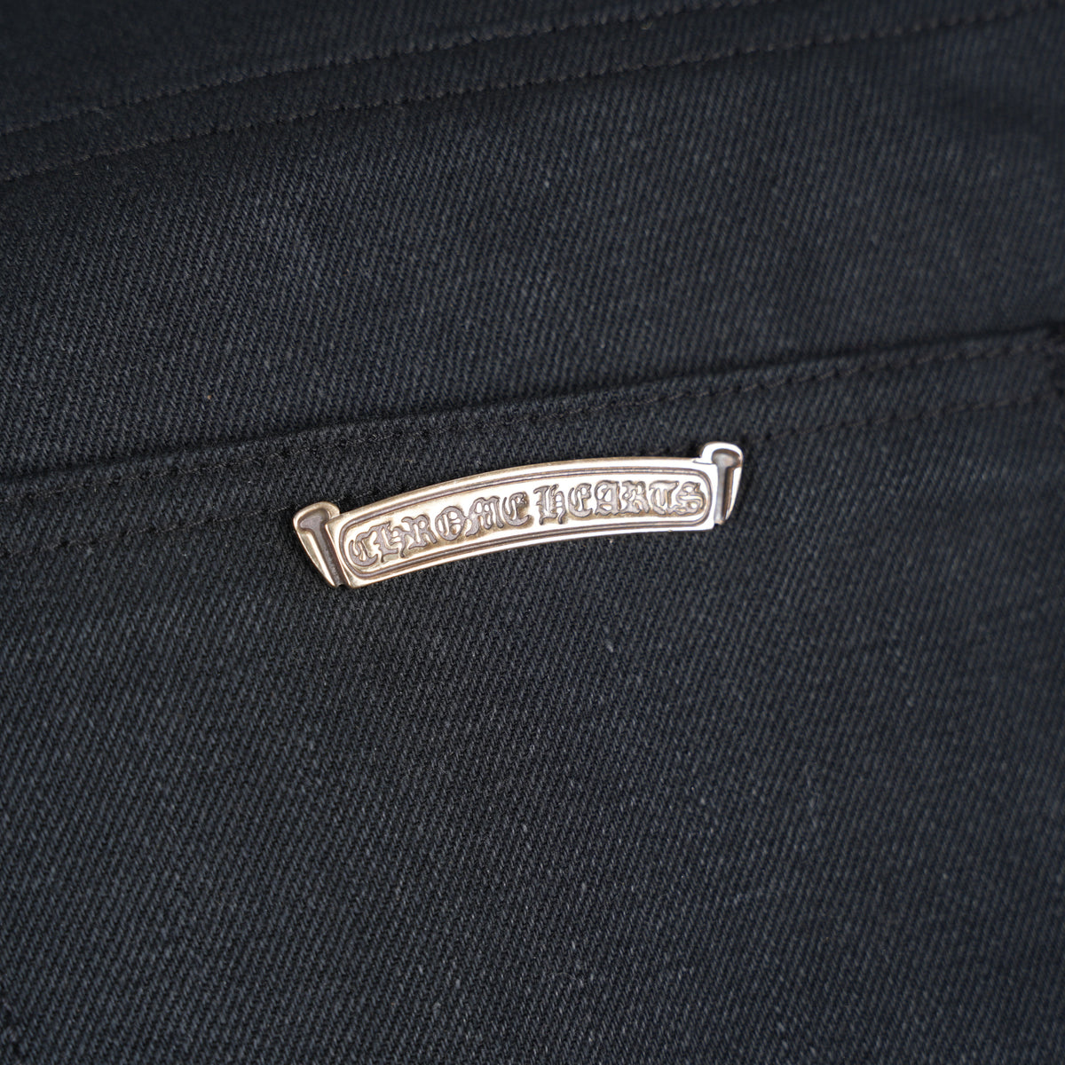 CHROME HEARTS BLACK KS CUT DENIM