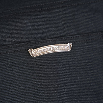 CHROME HEARTS BLACK KS CUT DENIM