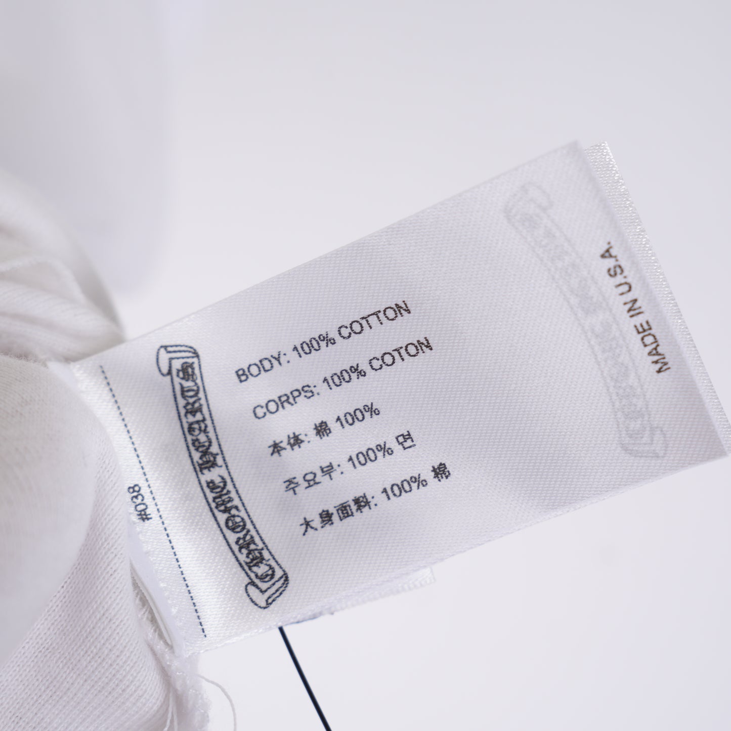 CHROME HEARTS WHITE LOVE YOU BABY TEE