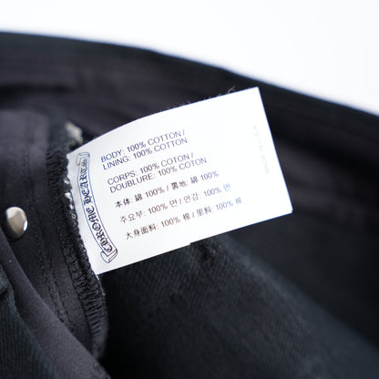 CHROME HEARTS BLACK KS CUT DENIM