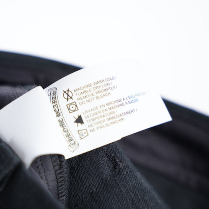 CHROME HEARTS BLACK KS CUT DENIM