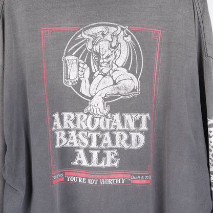 VINTAGE ARROGANT BASTARD ALE FADED LONG SLEEVE T-SHIRT