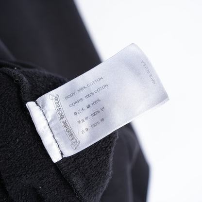 CHROME HEARTS BLACK SCROLL LOGO PULL OVER HOODIE