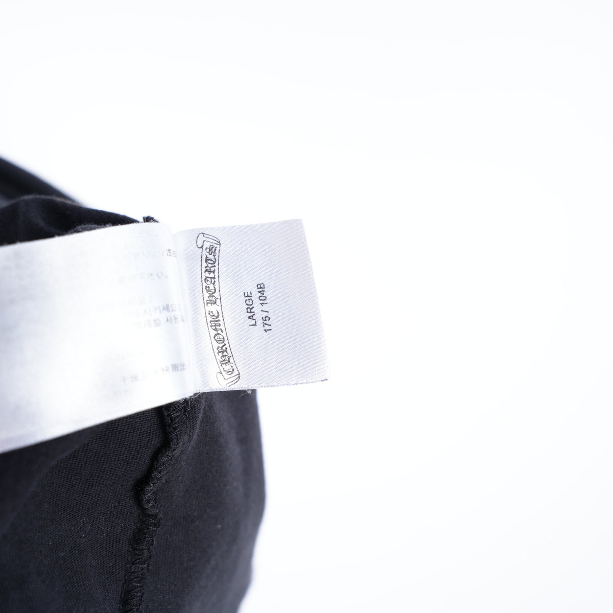 CHROME HEARTS BLACK HORSESHOE LOGO POCKET TEE