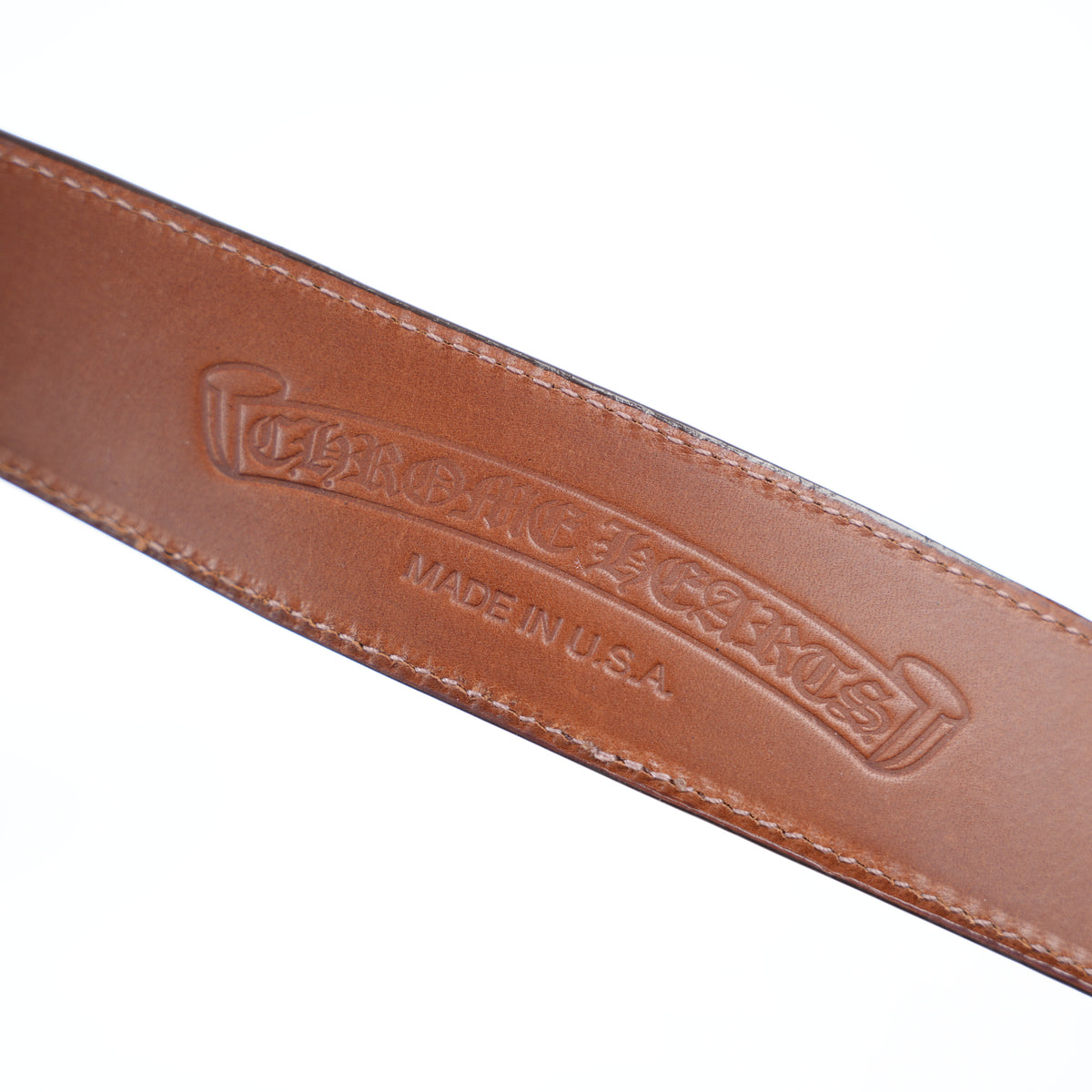 CHROME HEARTS ASPEN EXCLUSIVE BROWN HORSEHAIR GUNSLINGER BELT