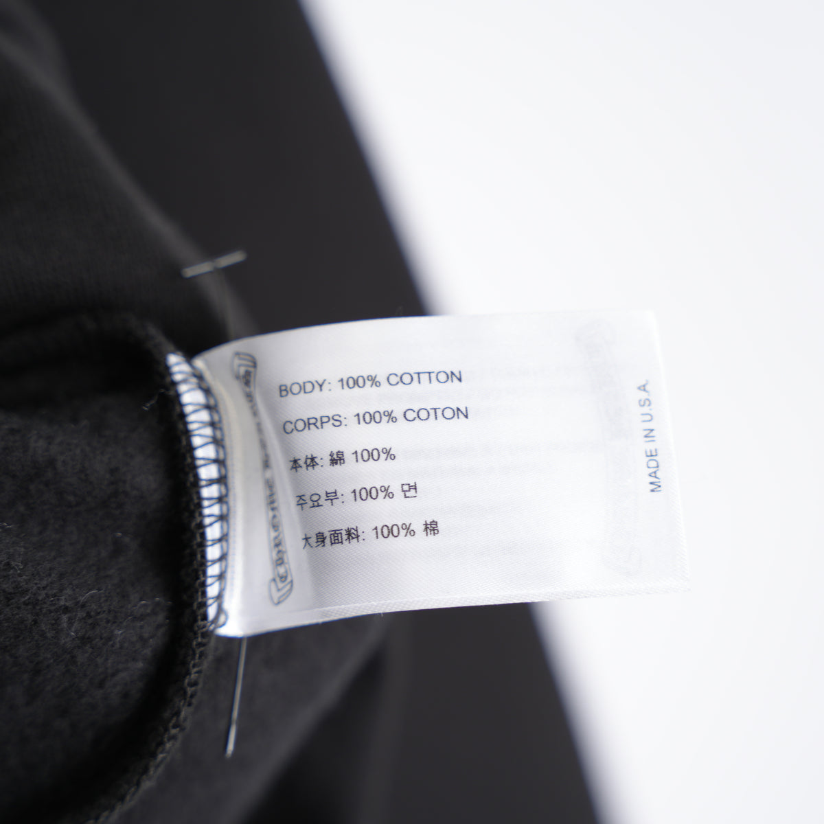 CHROME HEARTS CANNES EXCLUSIVE BLACK ON BLACK FLEUR HORSESHOE HOODIE