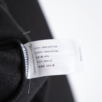 CHROME HEARTS CANNES EXCLUSIVE BLACK ON BLACK FLEUR HORSESHOE HOODIE