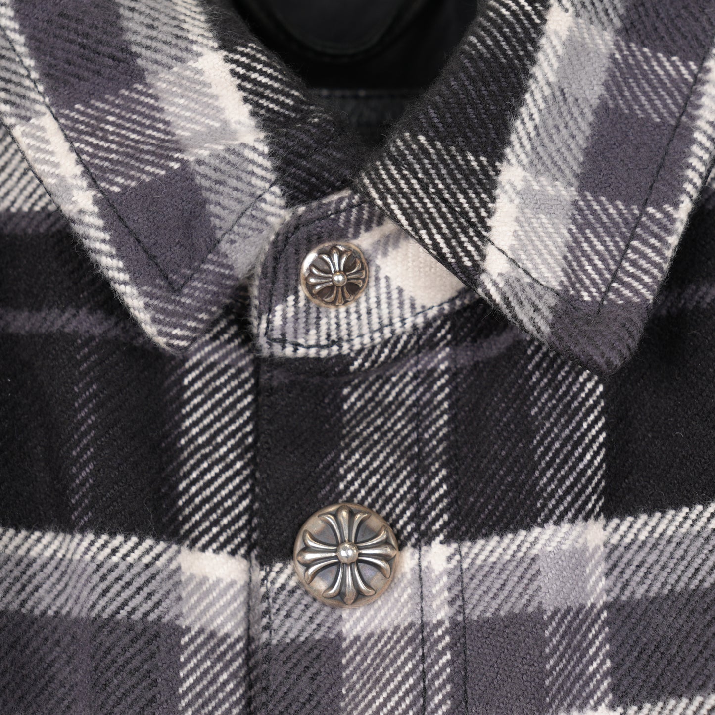 Chrome Hearts GREY QUILTED FLANNEL