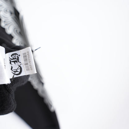CHROME HEARTS BLACK HORSESHOE FLORAL PULLOVER HOODIE