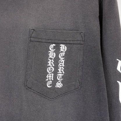 CHROME HEARTS SCRIPT POCKET LONG SLEEVE TEE