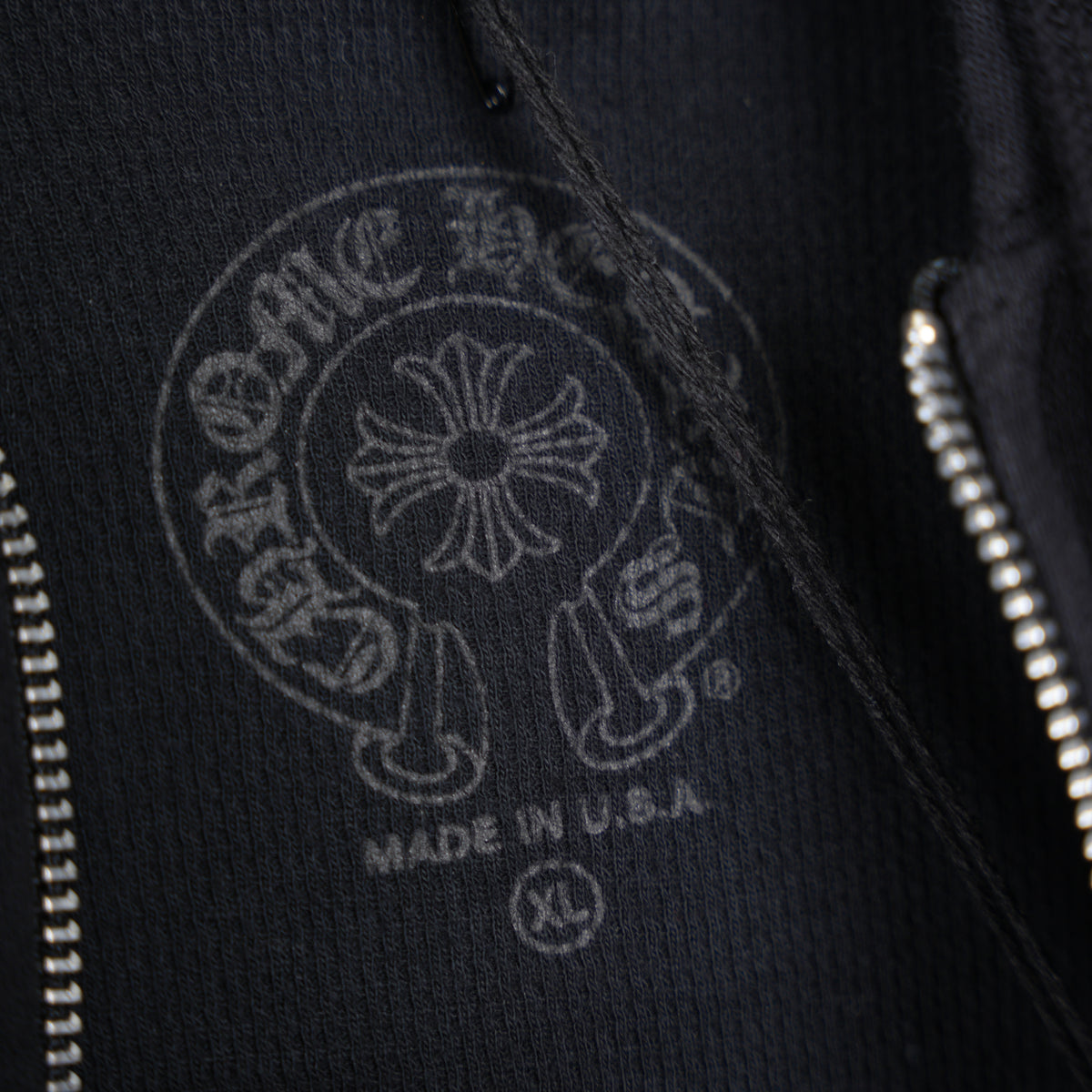 CHROME HEARTS T BAR LOGO DAGGER ZIP UP HOODIE