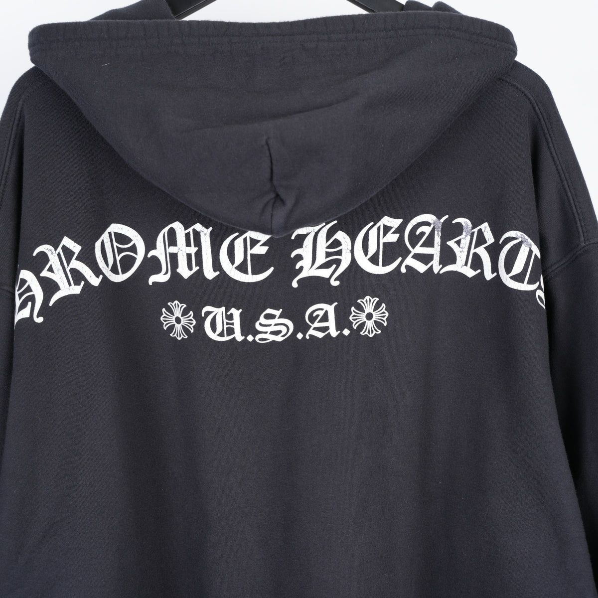 CHROME HEARTS T BAR LOGO DAGGER ZIP UP HOODIE