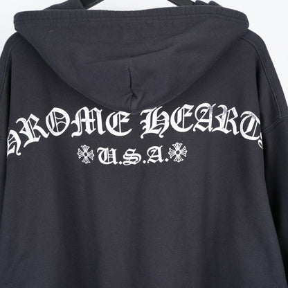 CHROME HEARTS T BAR LOGO DAGGER ZIP UP HOODIE