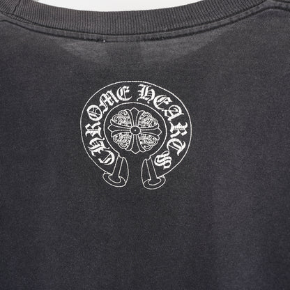 CHROME HEARTS FADED VINTAGE DAGGER POCKET FLORAL LONG SLEEVE TEE