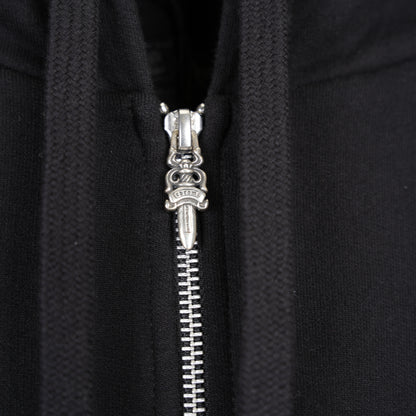 CHROME HEARTS SCROLL LOGO DAGGER ZIP UP HOODIE
