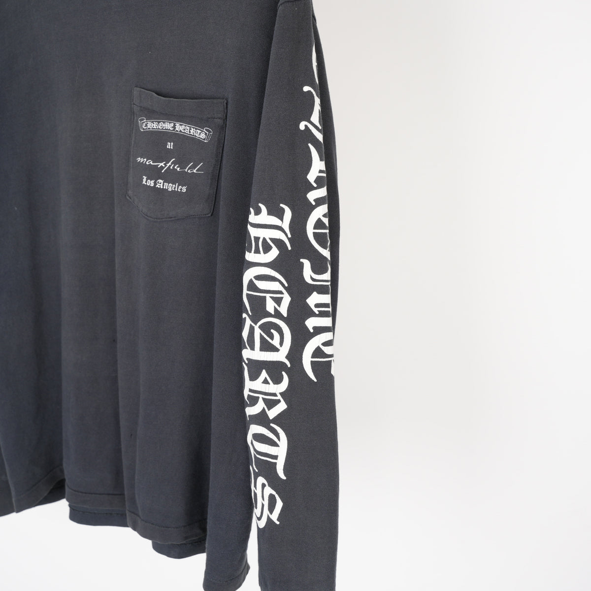 CHROME HEARTS 1990'S BLACK VINTAGE MAXFIELD LONG SLEEVE VINE DAGGER T-SHIRT