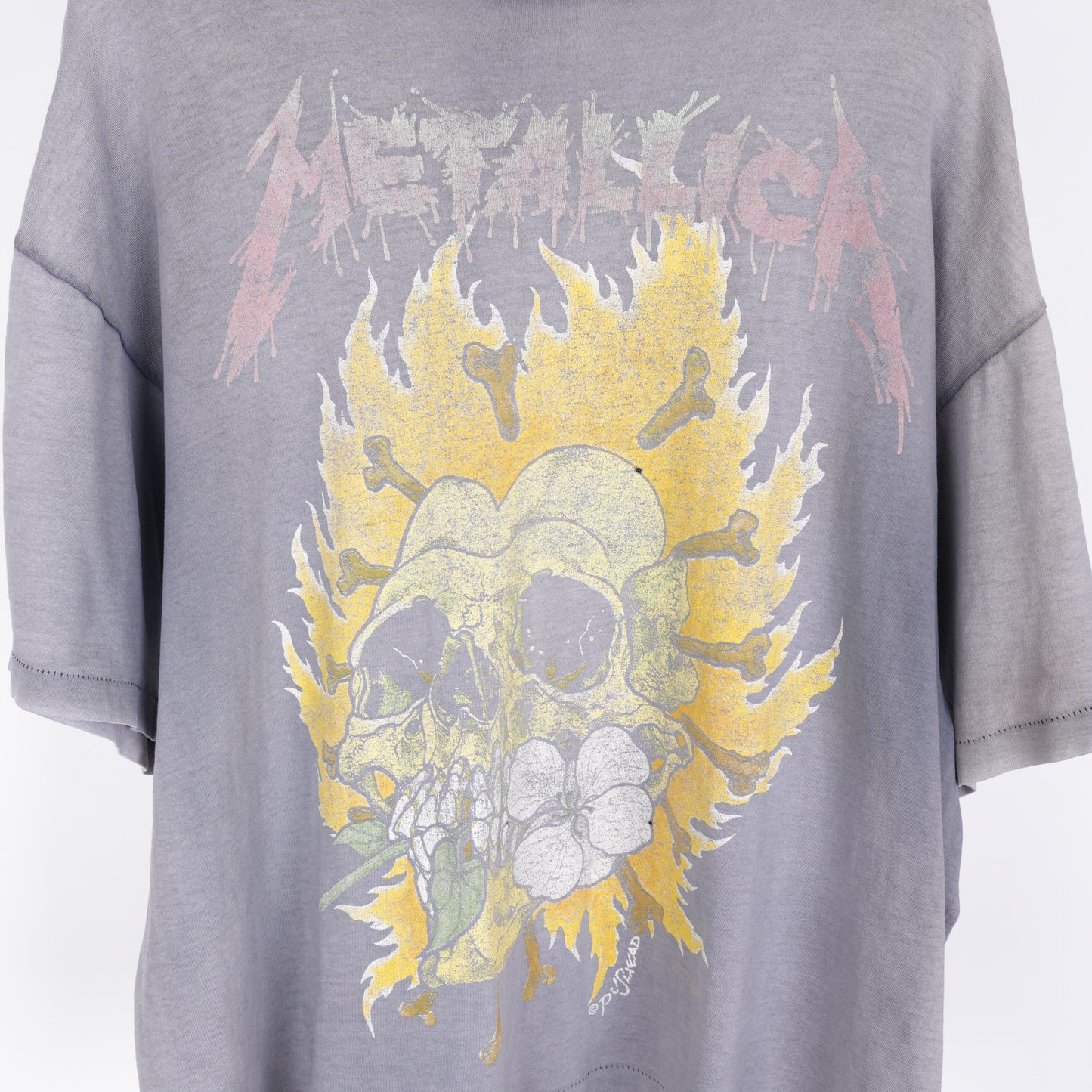 VINTAGE METALLICA BURNING SKULL TEE