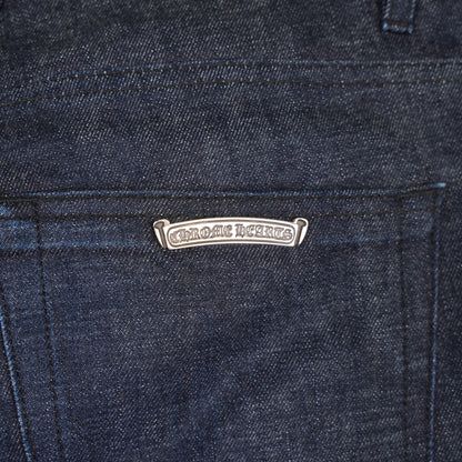 CHROME HEARTS INDIGO KS CUT JEANS SZ 32