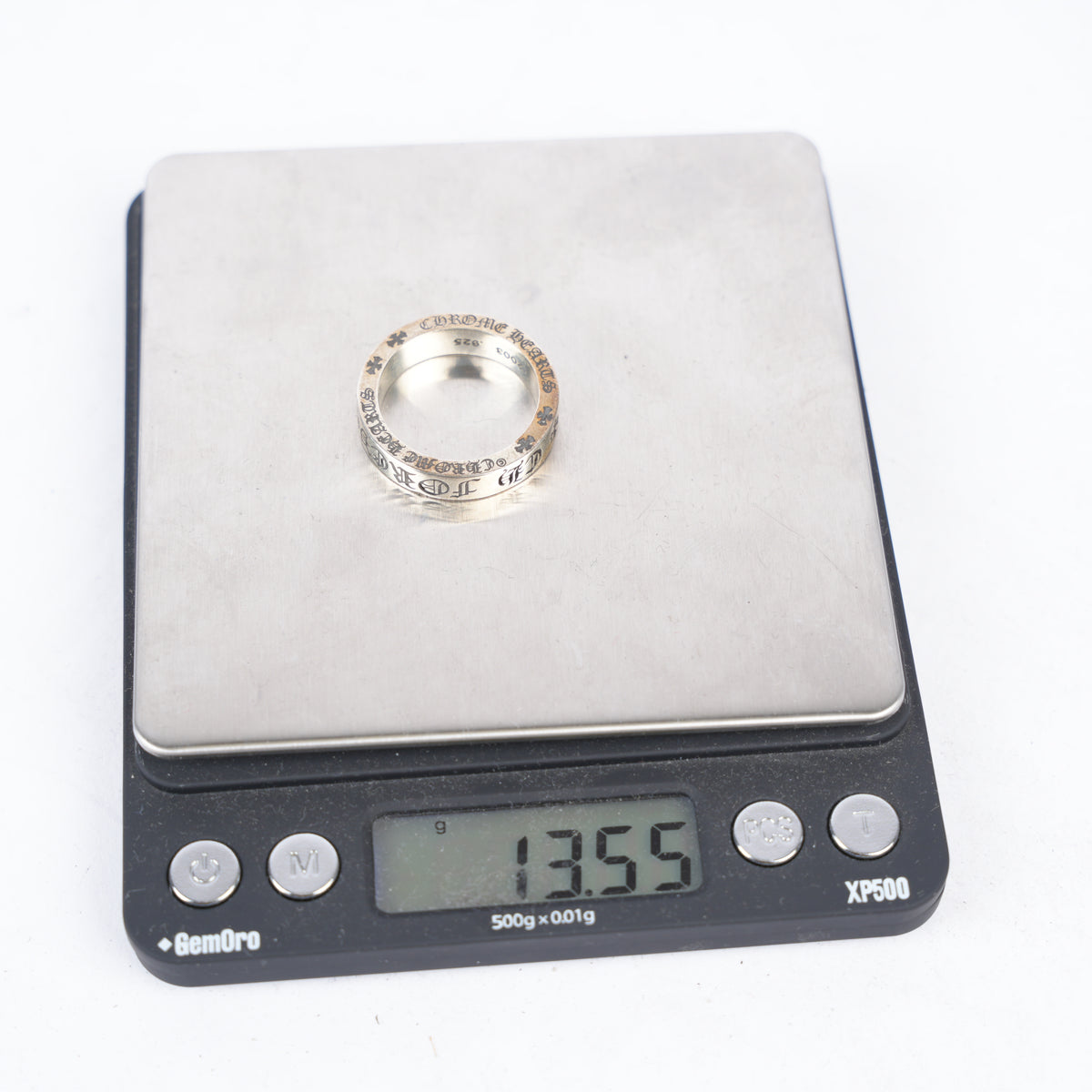 CHROME HEARTS SILVER 6MM FOREVER RING