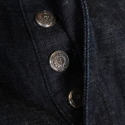 CHROME HEARTS INDIGO KS CUT JEANS SZ 34