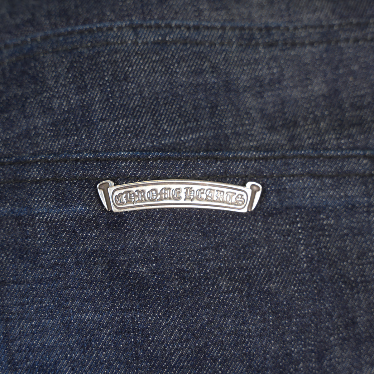 CHROME HEARTS INDIGO KS CUT JEANS SZ 34
