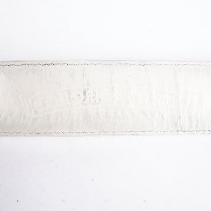 CHROME HEARTS OVAL BUCKLE WITH WHITE STRAP