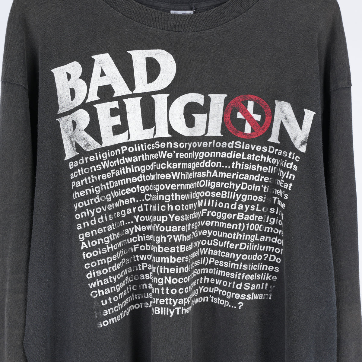 VINTAGE BAD RELIGION LONG SLEEVE TEE