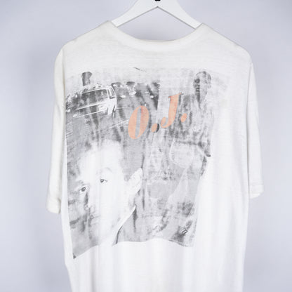 VINTAGE FADED OJ BRONCO WHITE TEE