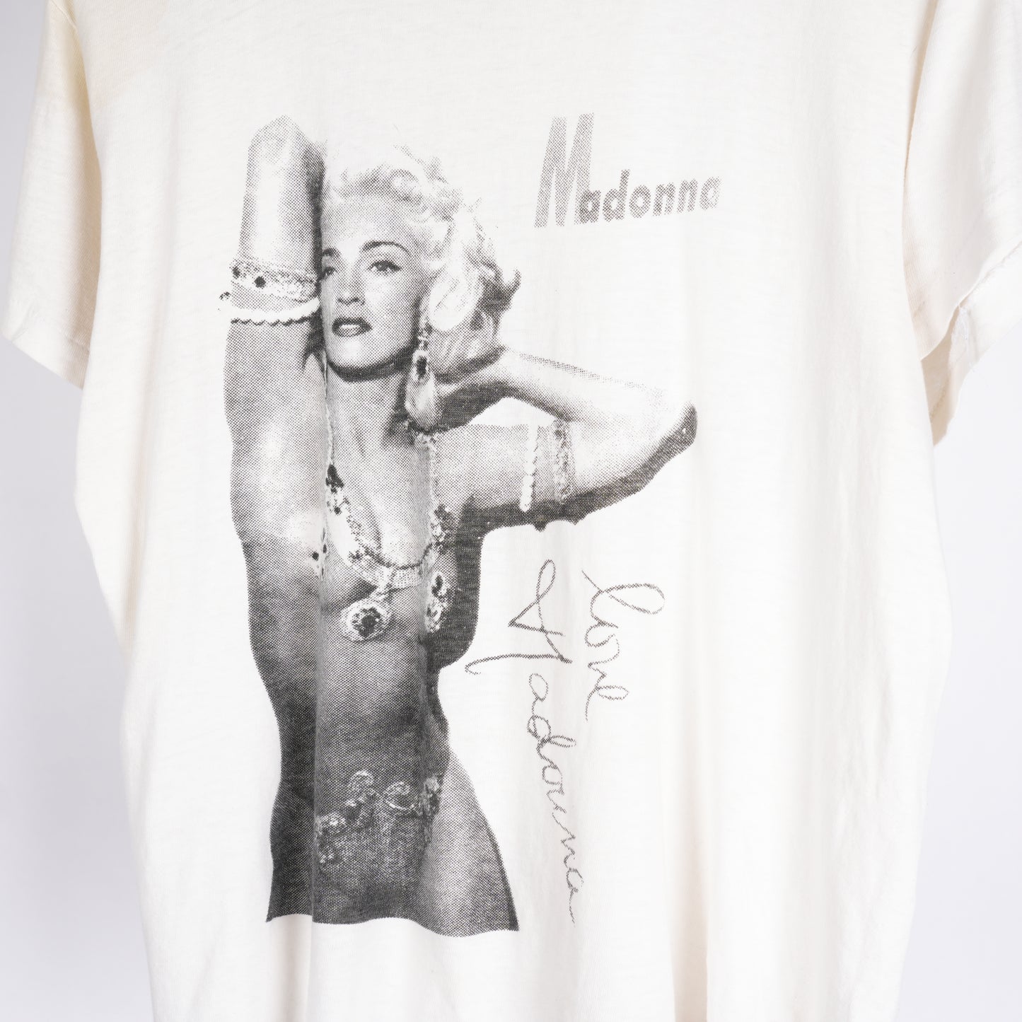 VINTAGE WHITE LOVE MADONNA TEE