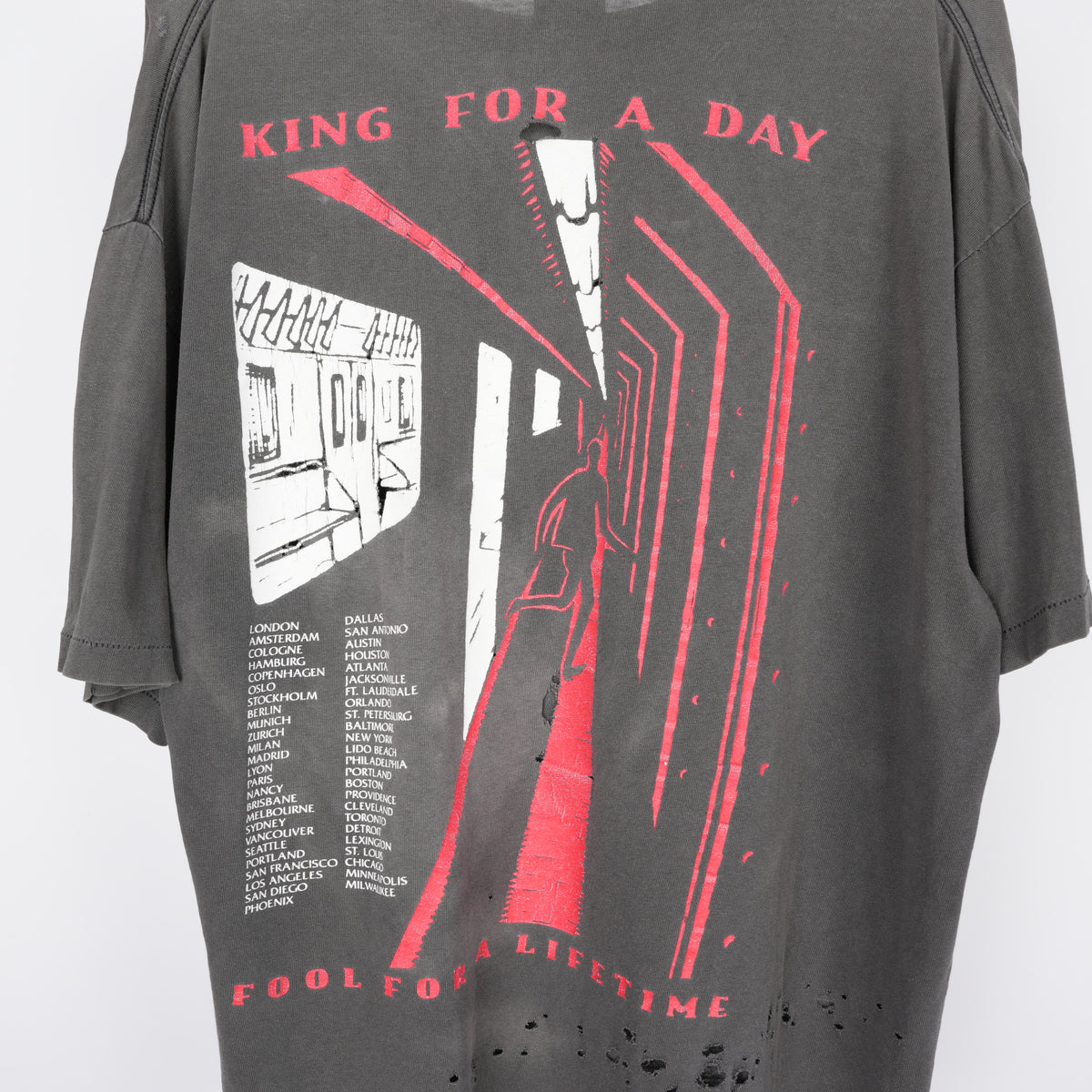 VINTAGE 1995 FAITH NO MORE KING FOR A DAY TEE