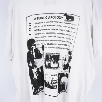ENFANTS RICHES DÉPRIMÉS  'A PUBLIC APOLOGY' TEE