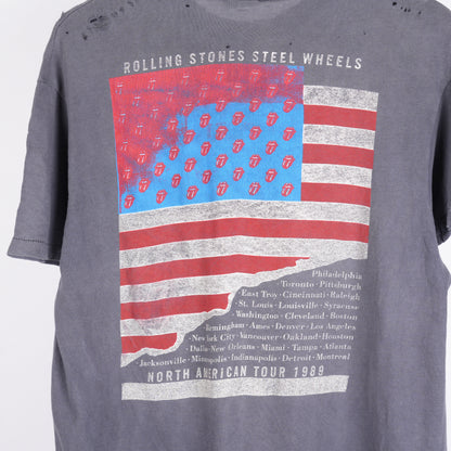 VINTAGE 1989 ROLLING STONES STEEL WHEELS TEE