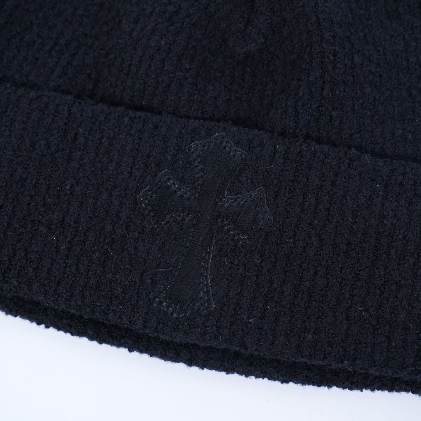 CHROME HEARTS BLACK PATCH BEANIE