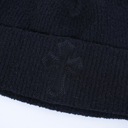CHROME HEARTS BLACK PATCH BEANIE