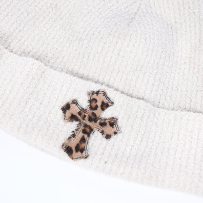 CHROME HEARTS BEIGE PATCH BEANIE