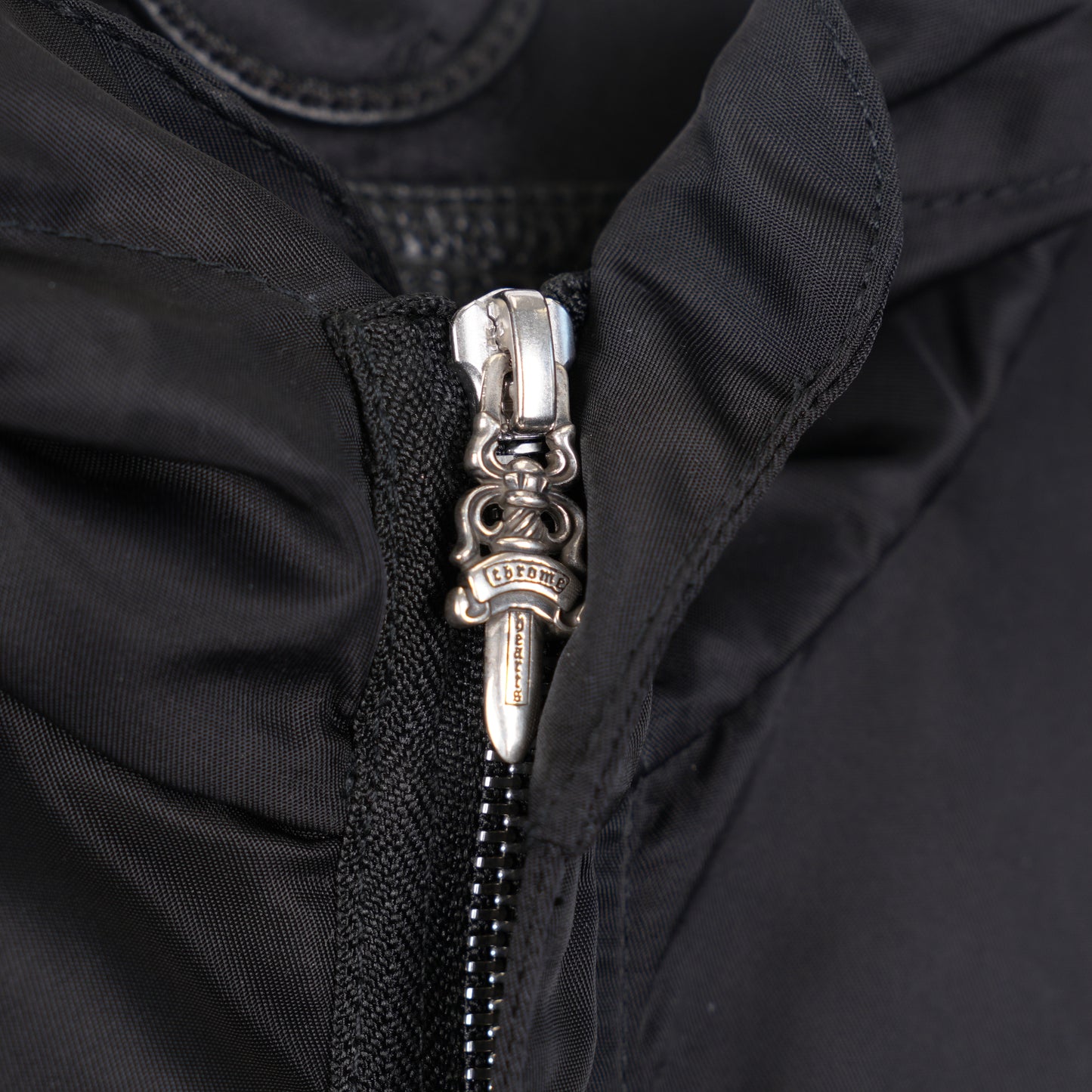 CHROME HEARTS BLACK PATCH RAIN COAT