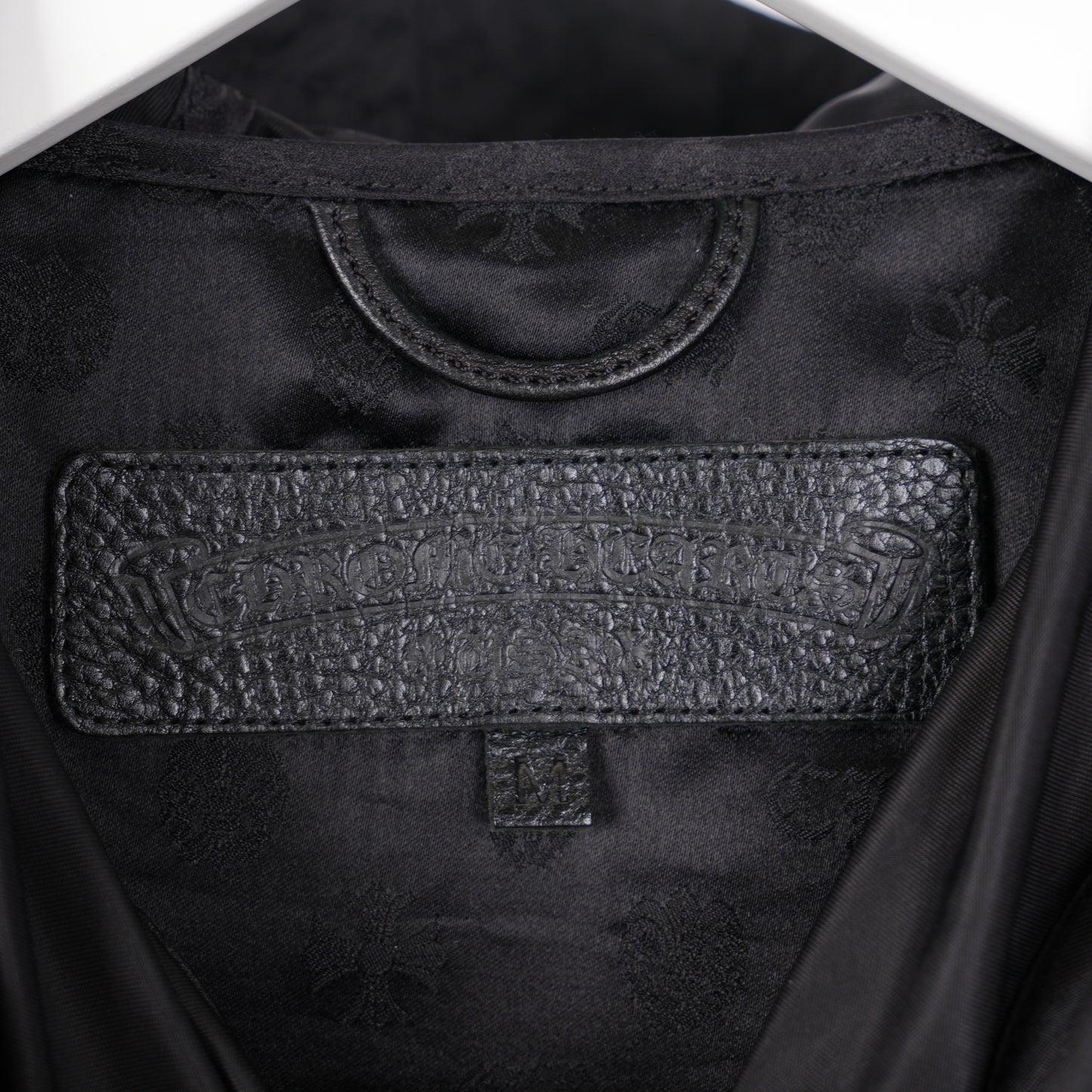 CHROME HEARTS BLACK PATCH RAIN COAT