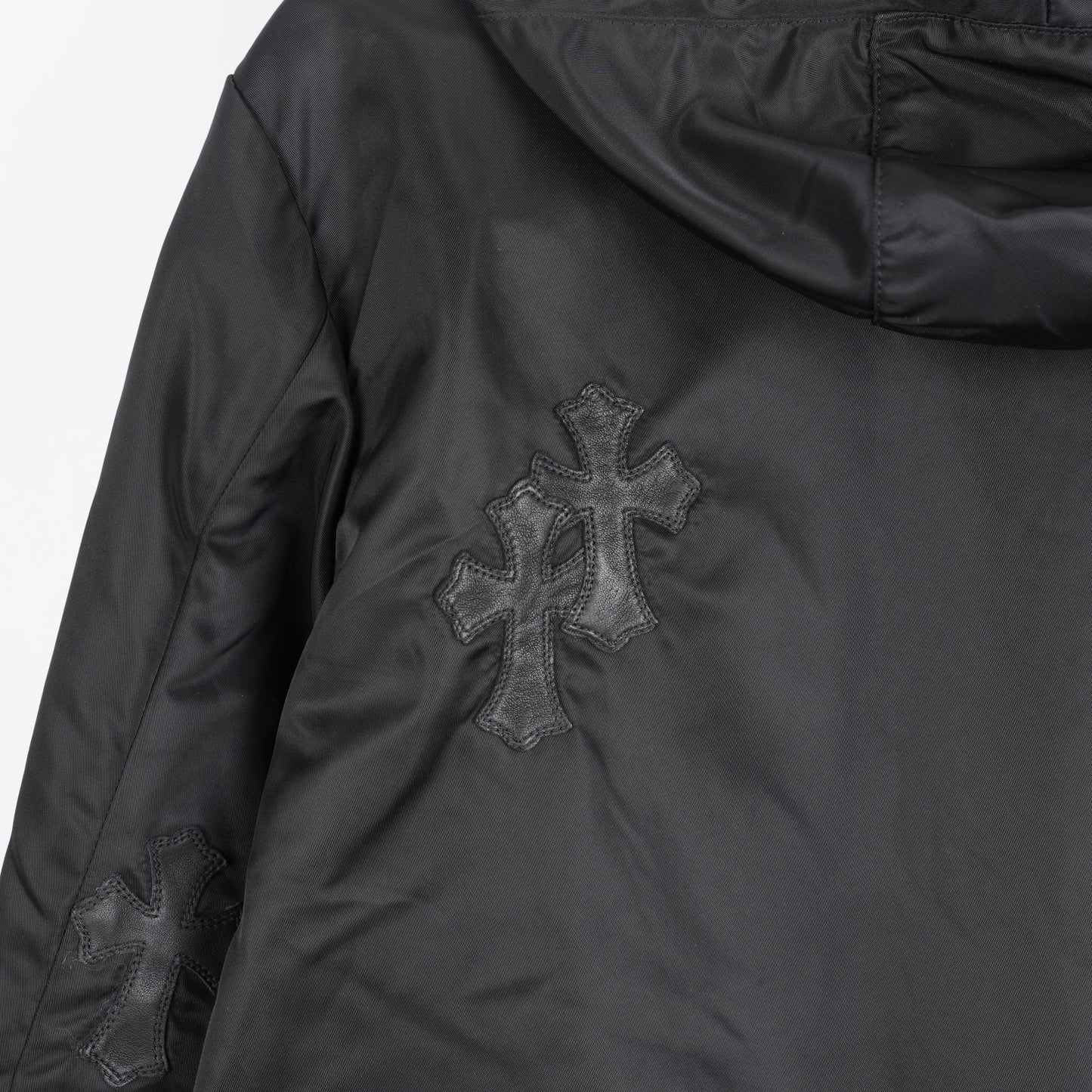 CHROME HEARTS BLACK PATCH RAIN COAT
