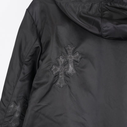 CHROME HEARTS BLACK PATCH RAIN COAT