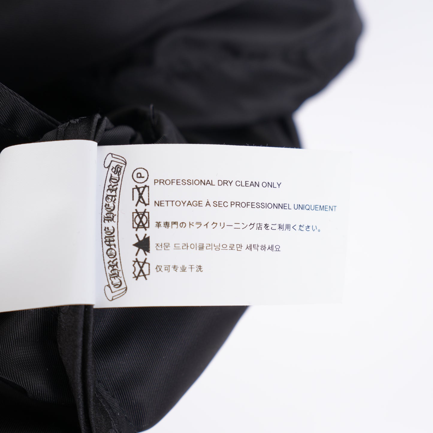 CHROME HEARTS BLACK PATCH RAIN COAT