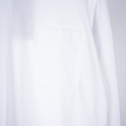 CHROME HEARTS WHITE FLORAL PRINT POCKET LONG SLEEVE