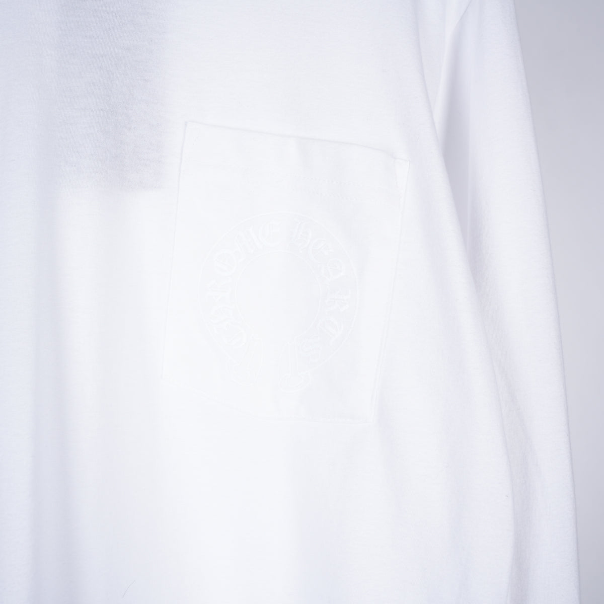 CHROME HEARTS WHITE FLORAL PRINT POCKET LONG SLEEVE