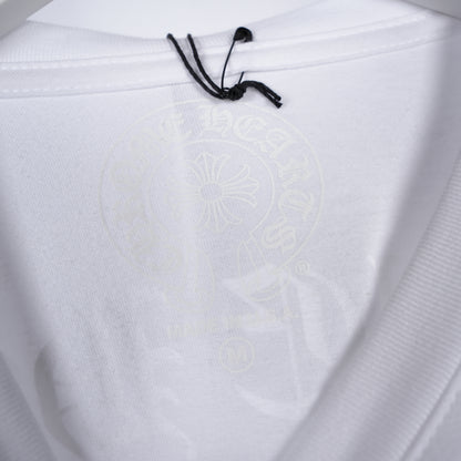CHROME HEARTS WHITE FLORAL PRINT POCKET LONG SLEEVE