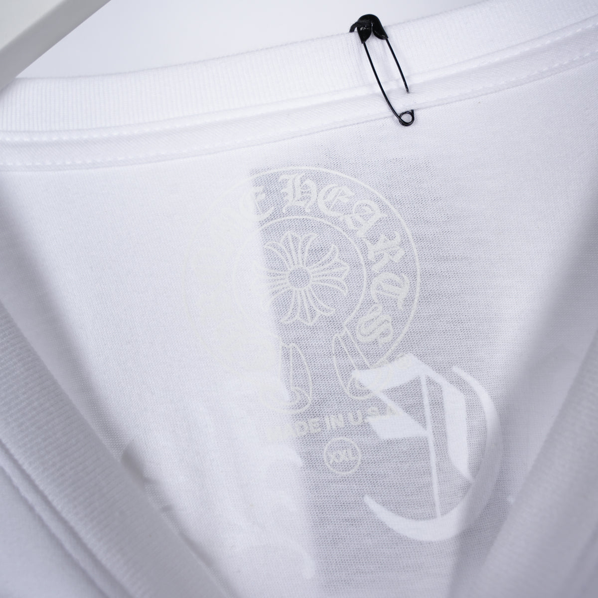 CHROME HEARTS WHITE FLORAL PRINT POCKET LONG SLEEVE
