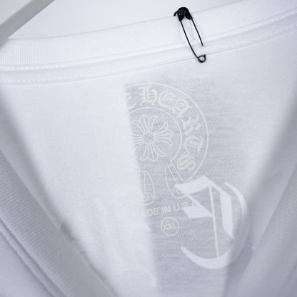 CHROME HEARTS WHITE FLORAL PRINT POCKET LONG SLEEVE