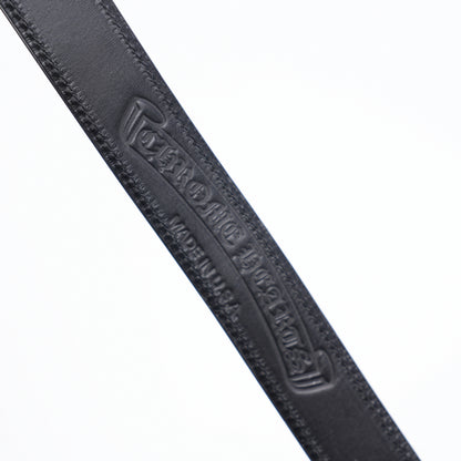 CHROME HEARTS 1 INCH OVAL BUCKLE W BLACK STRAP