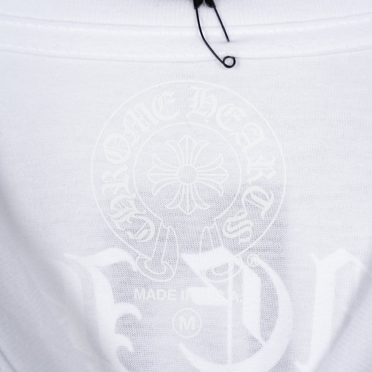CHROME HEARTS WHITE FLORAL PRINT POCKET LONG SLEEVE